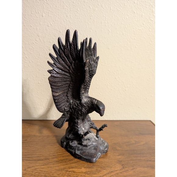 The Unbranded Brand Other - Brass Eagle Statue Sculpture Tabletop Figurine Home Decor Gifts Sarreid